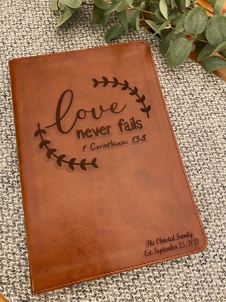 Custom Engraved Bible Etsy
