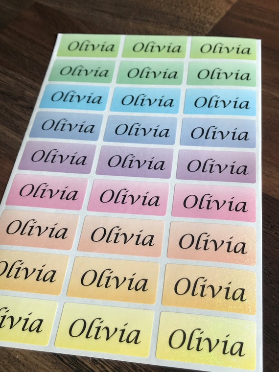 Labels Paper & Party Supplies 46x15mm /Custom Waterproof Color Name Stickers/Personalized Labels