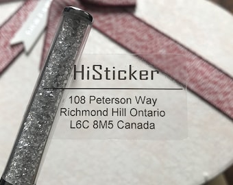 Custom Clear Return Address Stickers: Waterproof Wedding Mailing Labels (45x25mm)