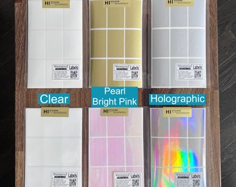 Waterproof Write-On Labels (50x30mm): Permanent Adhesive Stickers