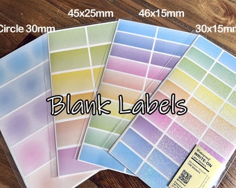 Waterproof Write-On Labels: All-Purpose Colored Stickers
