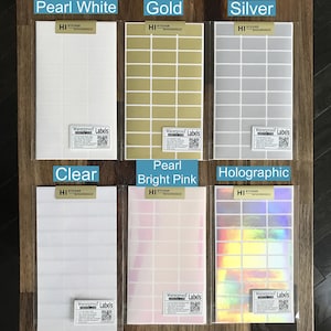 Etiquettes vierges imperméables (30 x 15 mm)/Autocollants inscriptibles/Autocollants vierges/Étiquettes vierges/Étiquettes tout usage/Adhésif permanent