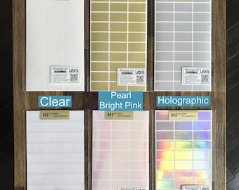 Waterproof Write-On Labels (30x15mm): Permanent Adhesive, All-Purpose Stickers