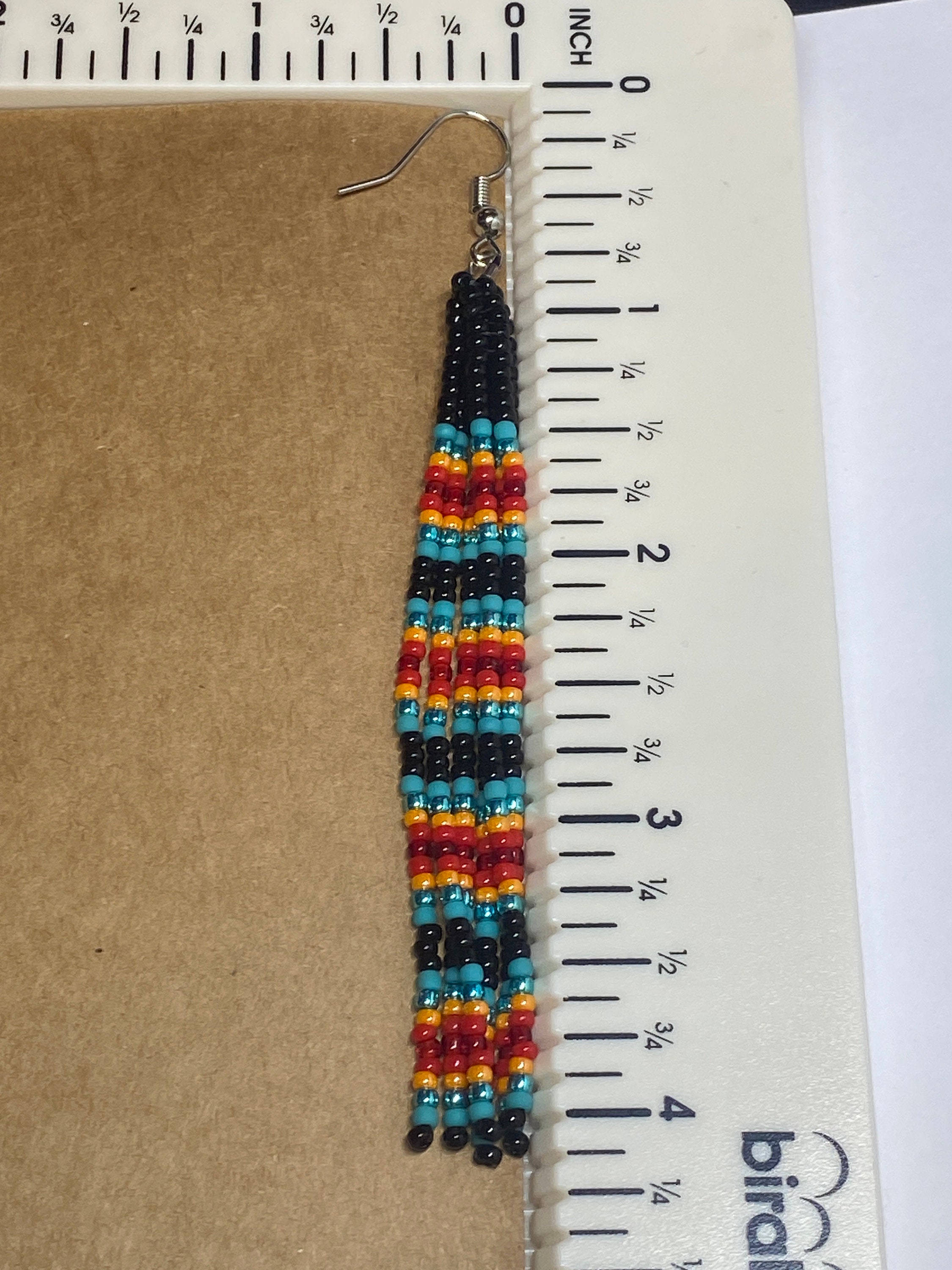 Colorful Bead Dangle Earrings - Etsy