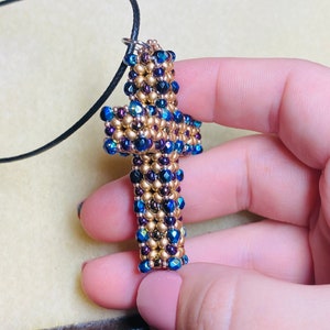 Hand Toed Reed Cross Hand Beaded Cross - Etsy