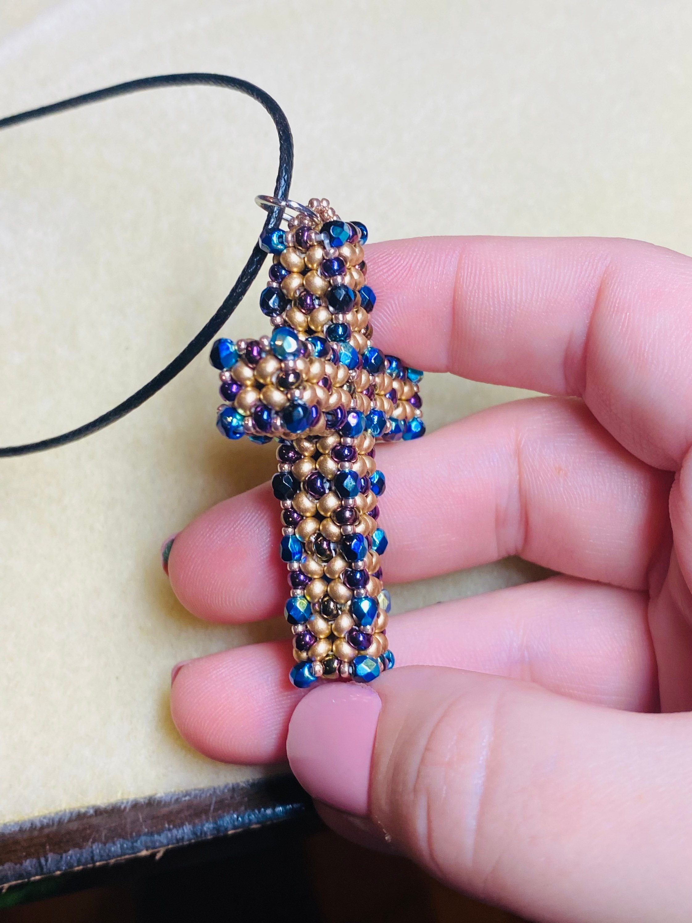 Hand Toed Reed Cross Hand Beaded Cross - Etsy