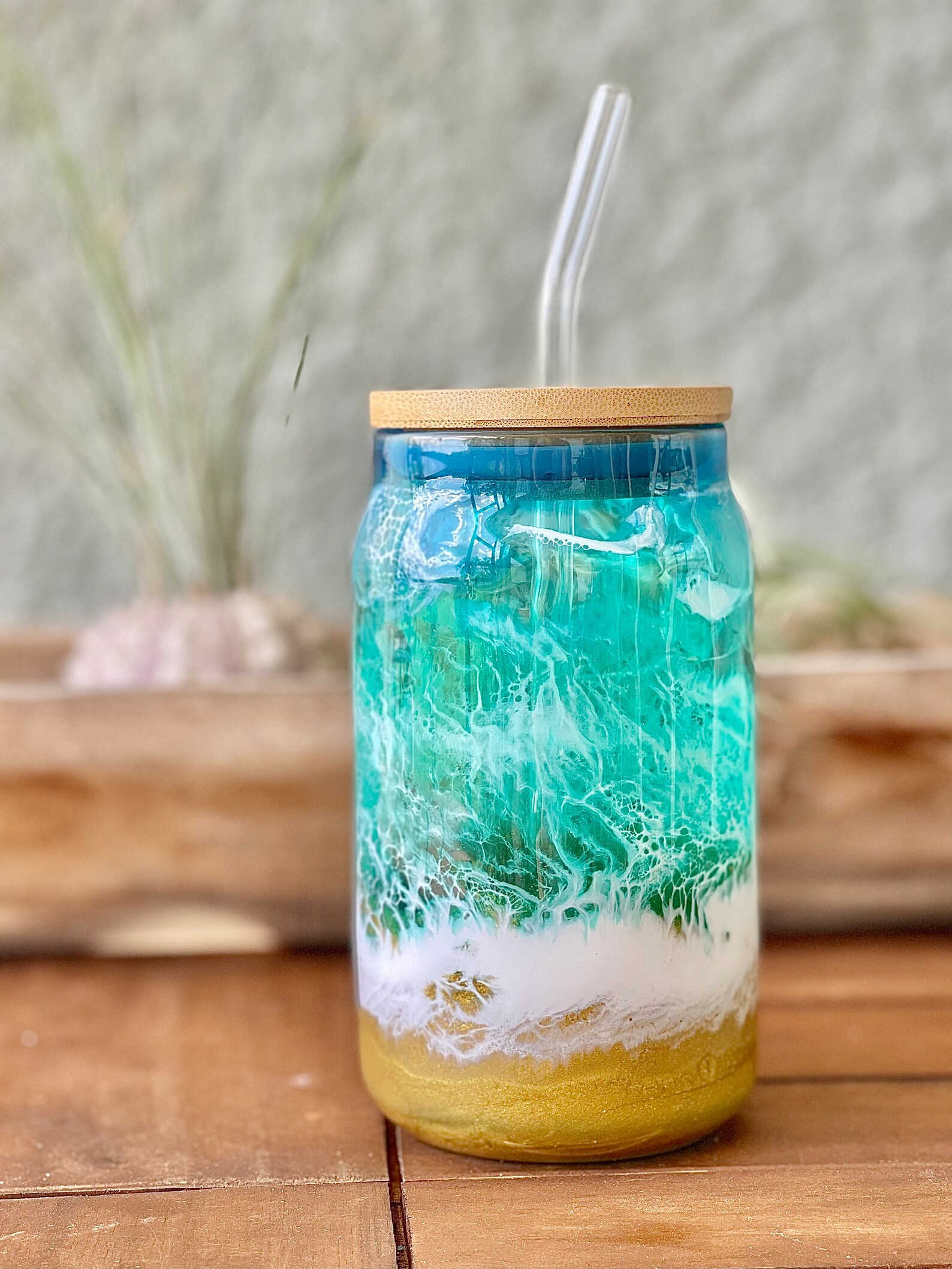 Beach Glassware Beach Glass Can Cup Beer Can Glass Cup Etsy