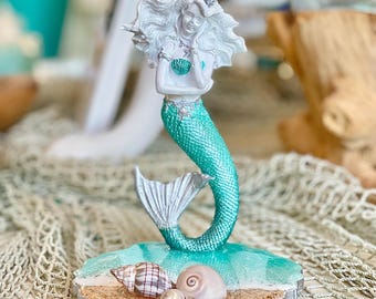 Cell phone holder for office women, mermaid gifts, cell phone stand, desktop cell phone stand, for adults, for teen girls, beach lovers gift