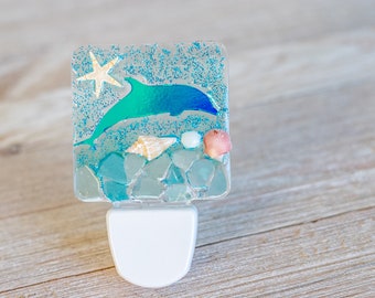 Night light plug in, Coastal night light, Beach night light, for kids, Beach decor, Beach lover gift, Mermaid night light, Galentine’s gift