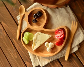 Children&#39;s dishes Children&#39;s plates Baby food set Baby porridge Plate children&#39;s birthday party Babyshower meals set