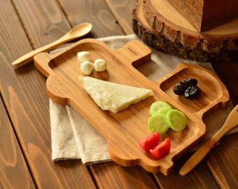 Kids Tableware Kids Plates Bamboo Meal Set