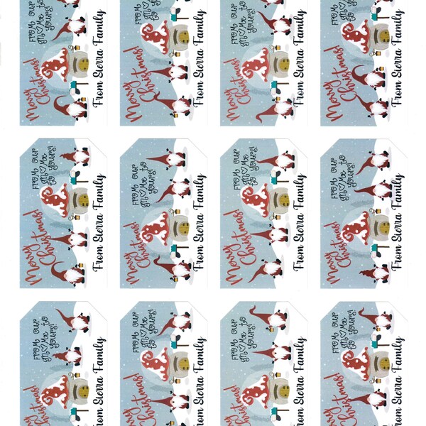 Christmas Gift Tags Etsy