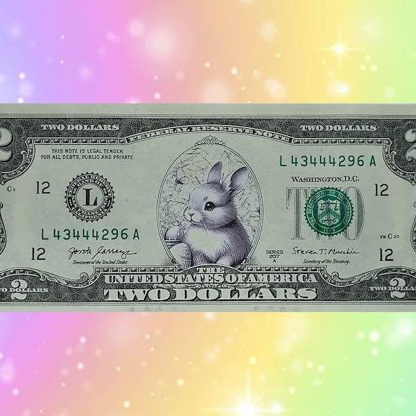 Easter Bunny  Real Currency Gift