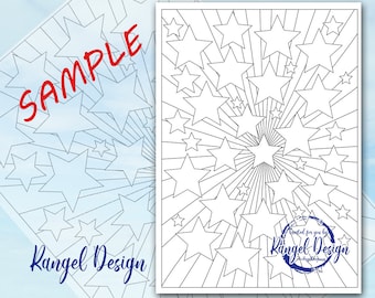 Printable Coloring Page - Stars
