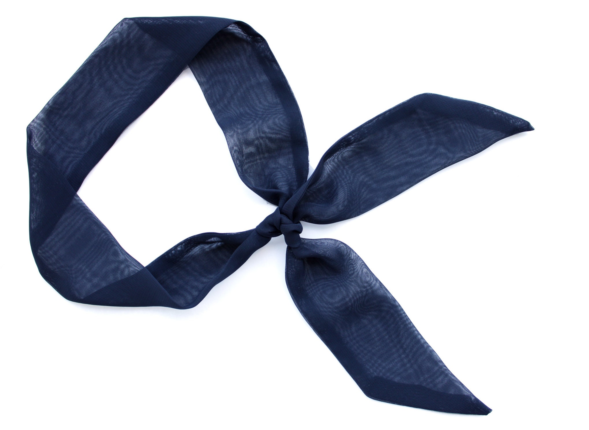 Knotting Club Ice Blue Mulberry Silk Satin Tie