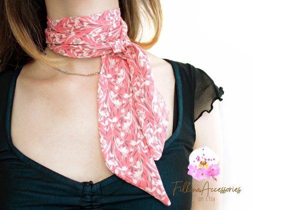 Pale Pink Lightweight Skinny Scarf for Women. Mothers Gift - Etsy