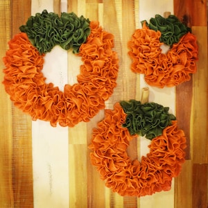 Hello Pumpkin Burlap Wreath