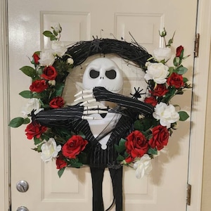Jack Skellington Halloween Wreath