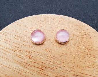 Nenalina Kettenanhänger Muschelkern-Perle Kristalle 925 Silber, Perlen