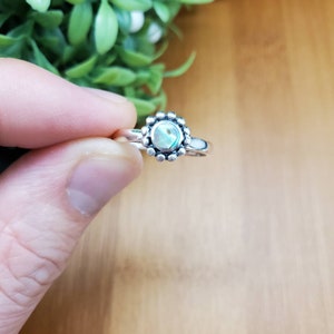 Ring #SDR35 | Small Abalone Ring | Everyday Ring | Sterling Silver Abalone Shell Ring | Lovely Ring | Dainty Boho Ring | Gifts Ideas For Her