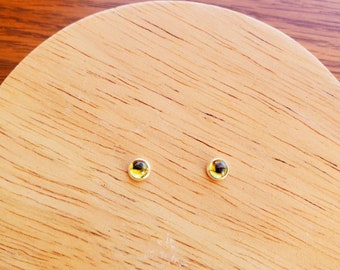4mm Dainty Peridot Stud Earrings | Sterling Silver Green Healing Gemstone Jewelry | Tiny Peridot Post Earrings | Green Studs | Everyday Stud