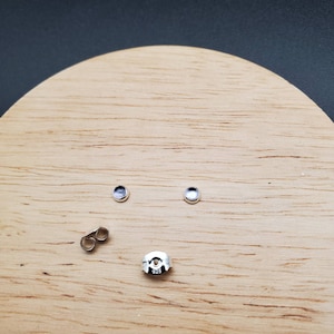 Dainty 3mm Tiny Iolite Post Earrings | Super Small Sterling Silver Stone Stud Earrings | Sterling Silver Studs | Tiny Iolite Gemstone Studs