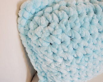 Chunky Knit Decorative Pillow, Hand Knitted, Super Soft, Bedding Decor, Accent pillow available in different colors