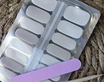 Classic White Nail Polish Wraps