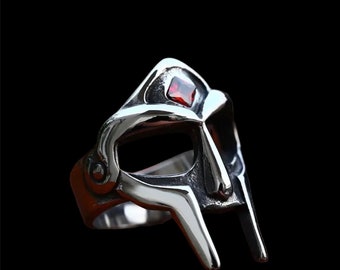 MF Doom Ring, Mask Ring, Streetwear Ring, Mens’s Ring, Punk Jewelry, Stainless Steel Ring, Vintage Jewelry, Women’s Ring, Jewelry