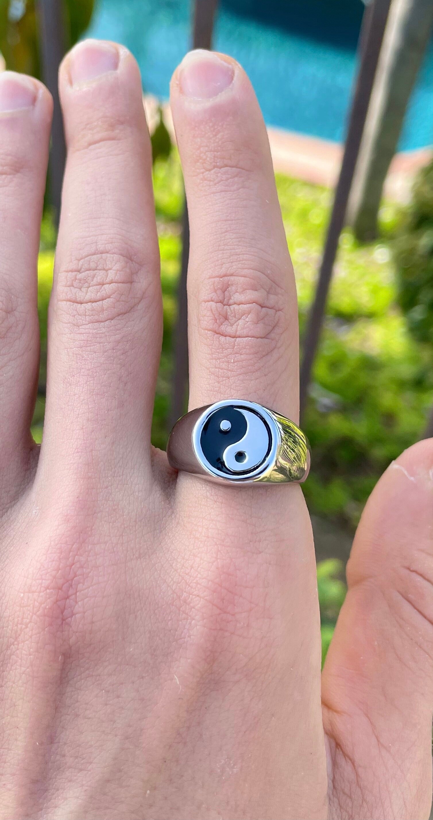 Yin Yang Ring Japanese Ring Ring Mens Ring Womens Etsy