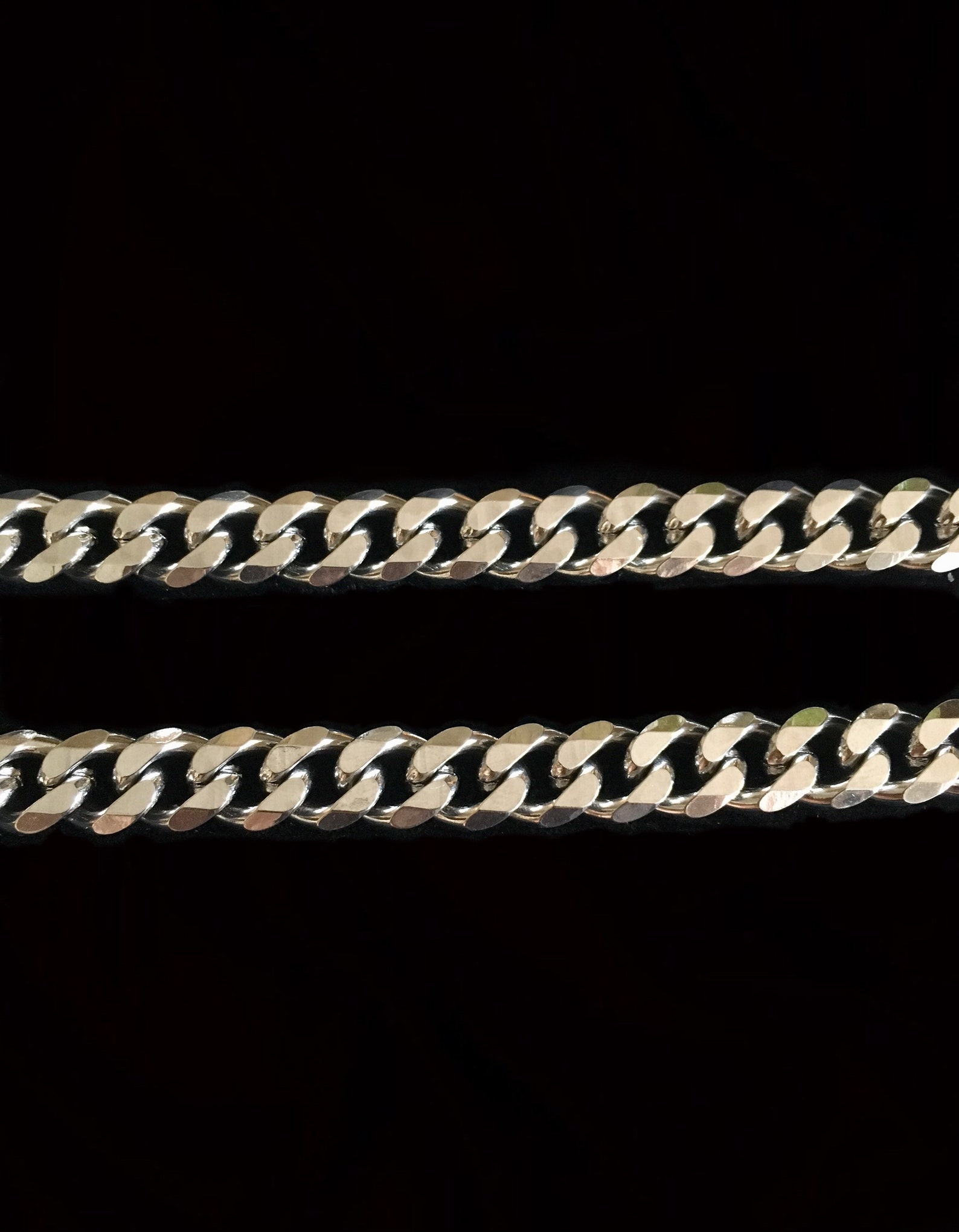 9MM Cuban Link Chain Cuban Gargata Chain Stainless Steel Etsy México