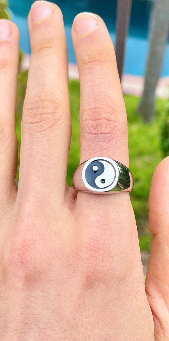Yin Yang Ring Japanese Ring Ring Mens Ring Womens Etsy