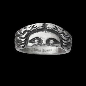 Greek Ring, Jesus Ring, Womens Ring, Mens Ring, Fashion Ring, Silver Jewelry, Streetwear Ring, Stainless Steel Ring