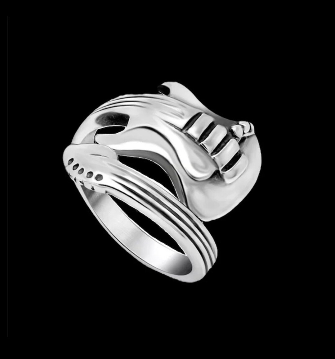 Guitar Ring, Stainless Steel Ring, Mens Ring, Streetwear Ring, Musical