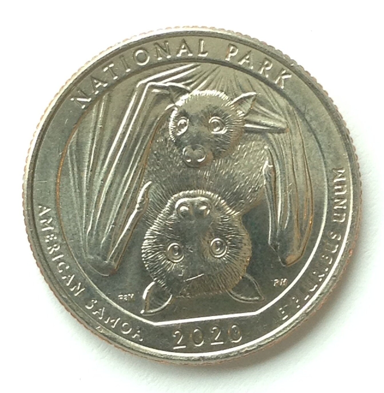 Rare quarter 2020 D bat and error Etsy