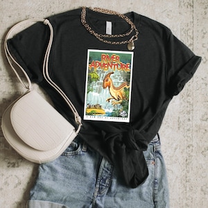 Vintage Jurassic Park River Adventure Unisex Tee, dinosaur tee, universal studios, jurassic park, jurassic park shirt, 90s graphic tee