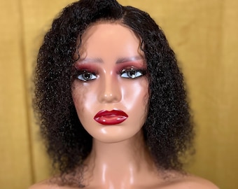Afro Kinky Curly Human Hair Wig Lace Front Wigs Closure Wigs Human Hair 4x4 Lace Closure 13*4 Kinky Curly Full Frontal Wigs