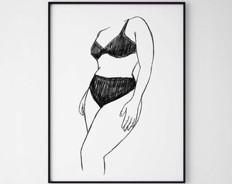 plus size model sketch