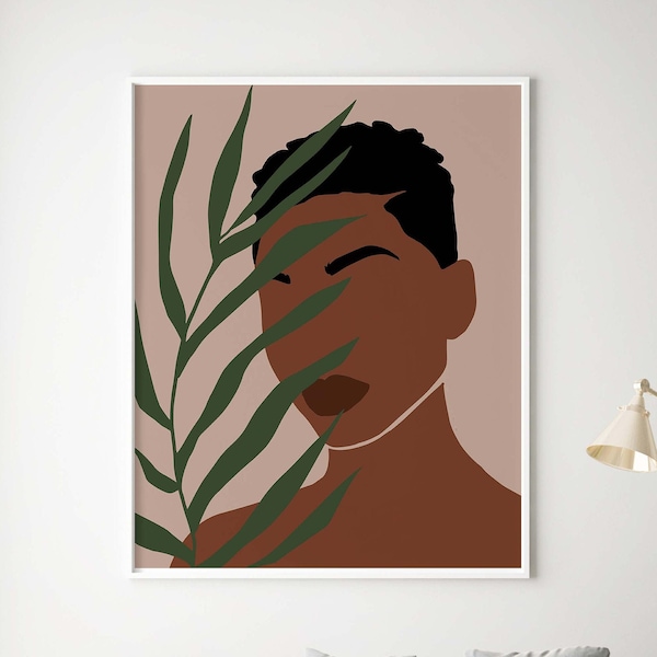 Black Girl Art INSTANT DOWNLOAD Short Hair Girl Wall Art Black Woman Art Poster Black Girl Magic Wall Art