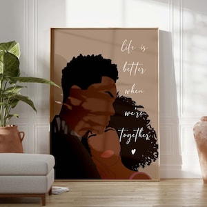 Schwarzes Paar Affirmation Wand Kunst SOFORTIGER DOWNLOAD Schwarze Liebe Zitat Kunst Schwarze Mädchen Kunst Schwarzer Mann Kunst Jahrestagsgeschenk Poster Hochzeitskunst