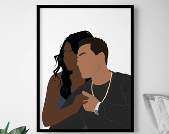 Loving Couple Poster Etsy