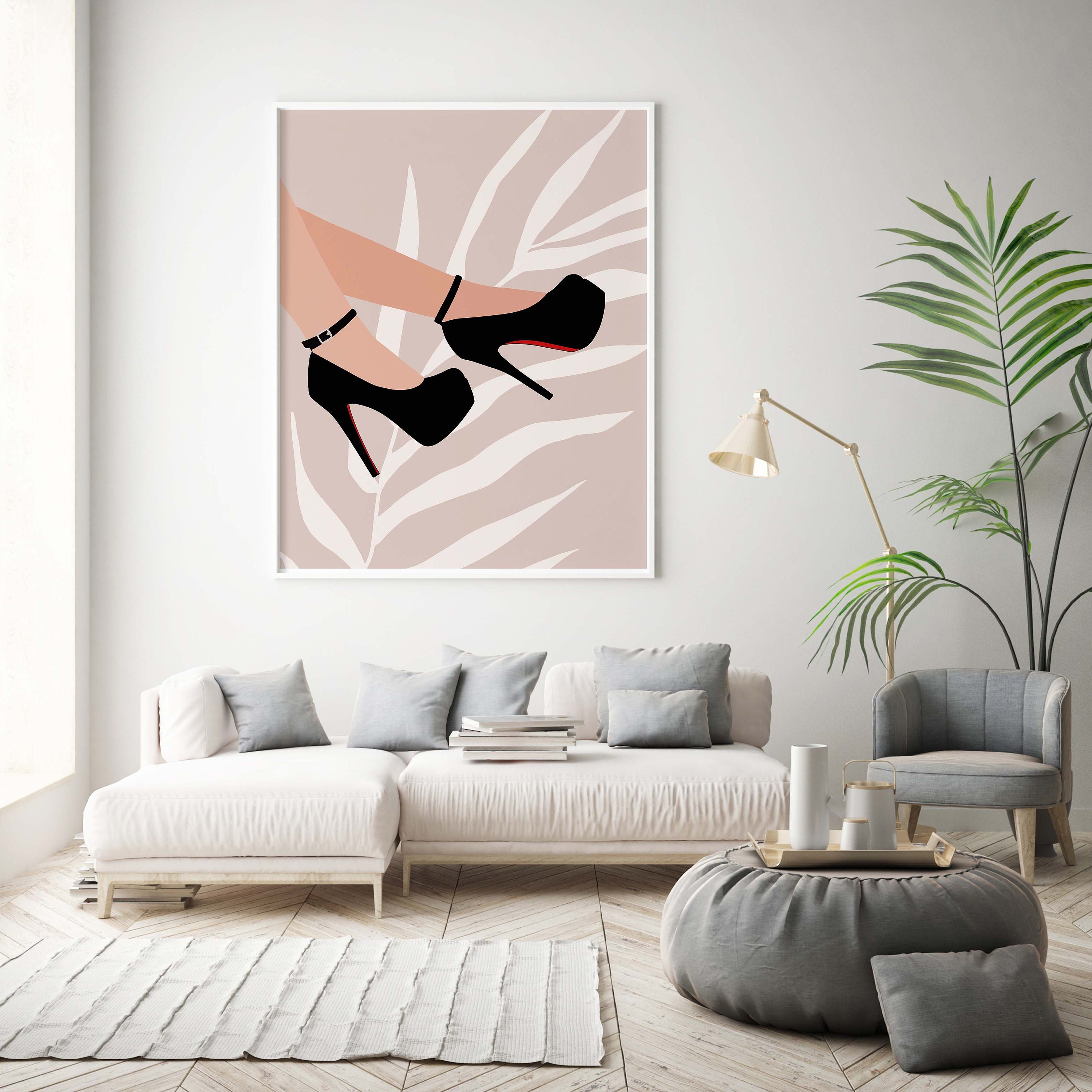 Louboutin Fashion Shoes Art INSTANT DOWNLOAD Shoe Fashion Wall - Etsy