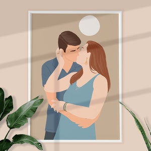 Boho Couple Wall Art Man and Woman Art INSTANT DOWNLOAD Husband and Wife Art Romantic Couple Art Anniversary Gift Poster Printable Wall Art