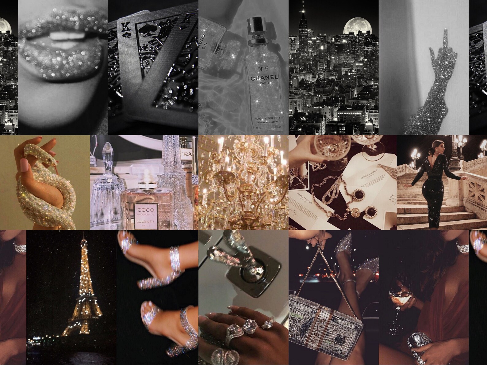 Baddie Aesthetic Wall Collage