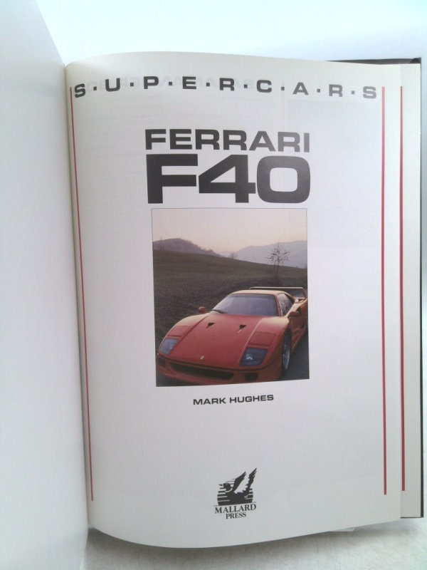 【希少本】ferrari F40 MARK　HUGHES Ferrari F40 (Supercars): Hughes, Mark: 9780792451730: Amazon