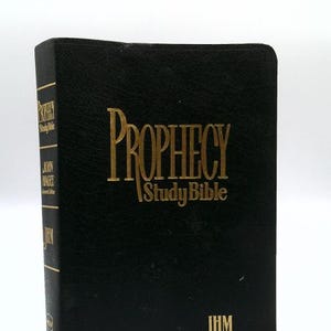 Prophecy Study Bible Nkjv (John Hagee) Black Bonded Leather by General Editor John Hagee image 1
