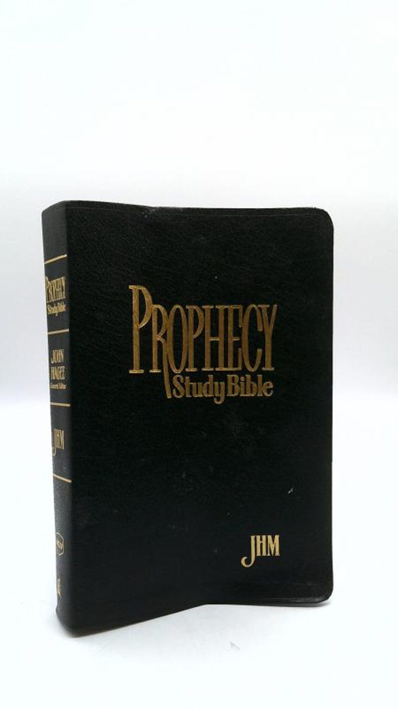 Prophecy Study Bible Nkjv (John Hagee) Black Bonded Leather by General Editor John Hagee image 1