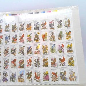 State Birds and Flowers Stamps - Etsy