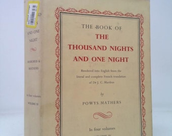 The Book of the Thousand Nights and One Night Volume Iv by Powys Mathers