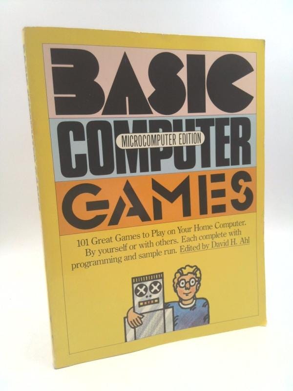 Basic Computer Games by David H. Ahl - Etsy